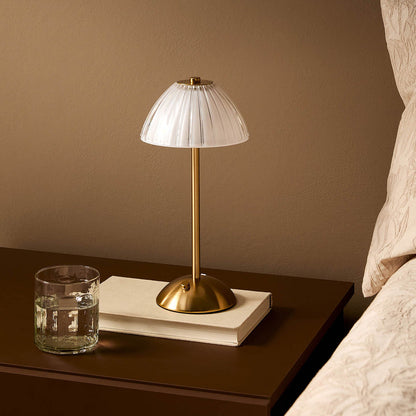 Lampe de table LED sans fil à intensité variable – Veilleuse de chevet tactile rechargeable 3 couleurs