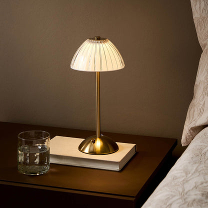 Lampe de table LED sans fil à intensité variable – Veilleuse de chevet tactile rechargeable 3 couleurs