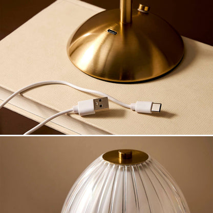 Lampe de table LED sans fil à intensité variable – Veilleuse de chevet tactile rechargeable 3 couleurs