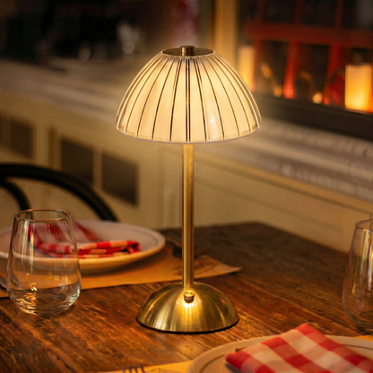 Lampe de table LED sans fil à intensité variable – Veilleuse de chevet tactile rechargeable 3 couleurs